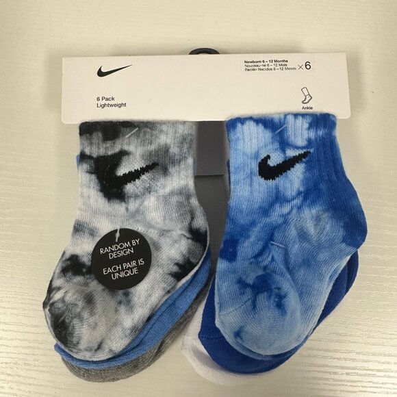 Nike Other - Nike 6-12 Month Toddler 6 Pack Socks NWT